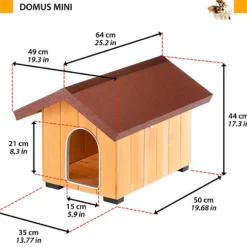 Cuccia per cani da esterno in legno Domus Ferplast